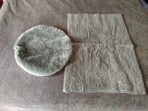 Bath rug and toilet seat cover
