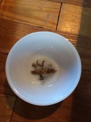 Fire King Duck Bowl