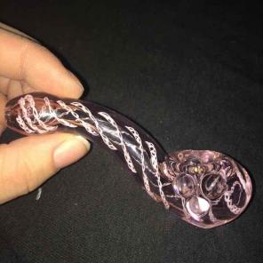 FREE SHIP! Triple Blown Pink Bowl