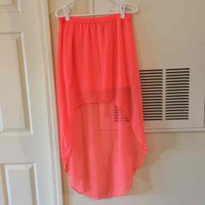 Express coral maxi skirt