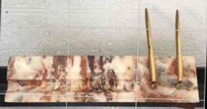 Vintage Marble Pen Holder