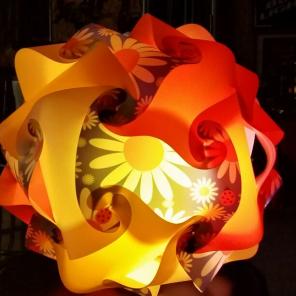 Lady Bug and Flower lamp