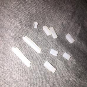 Clear Rubber Laptop Plugs. (Never Used)