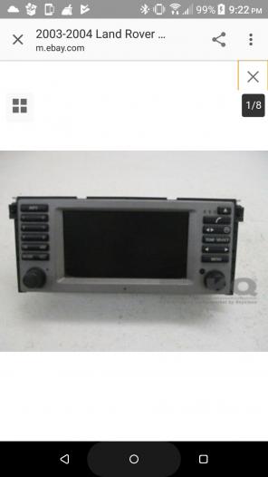 2003-04 Range Rover HSE radio w/nav