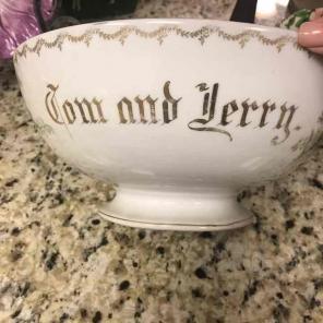Tom and Jerry Punch bowl.