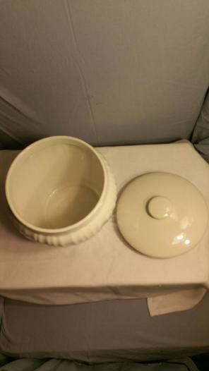 Corelle French White Cookie Jar