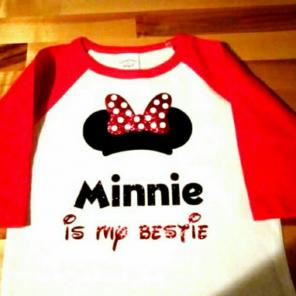 Minnie is my Bestie baseball shirt