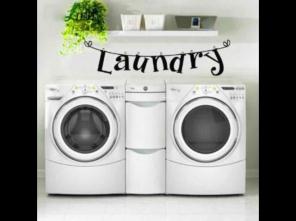 Laundry Letters Word Wall Sticker Decals