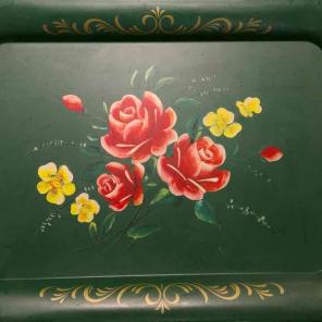 Vintage Decoware Tin/ Metal Lap Tray