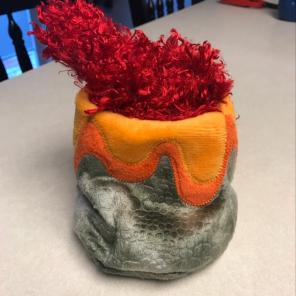 Erupting Volcano Dog Toy