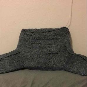 Gray Bedrest Pillow