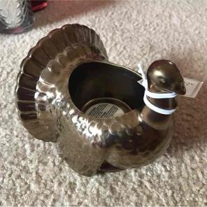 White Barn Turkey Mini Candle Holder