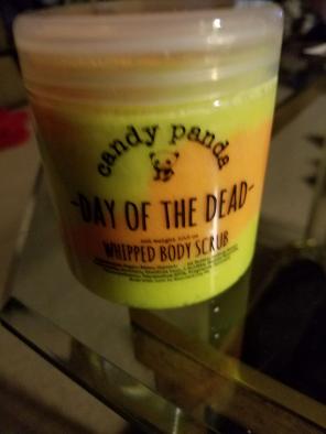 Candy Panda scrub in day of the dead new