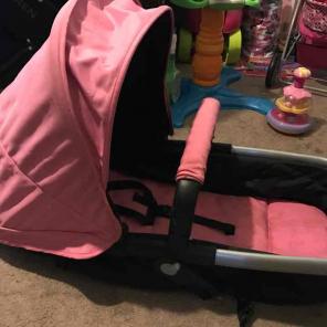 Urbini pink pram