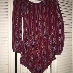 Over the shoulder romper