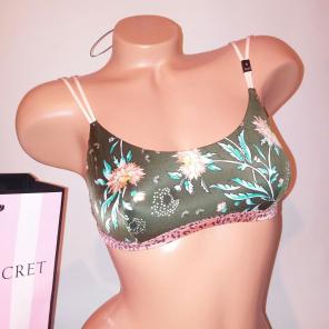 Victoria Secret Bralette Small Green Flo