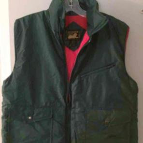Hunter Green Quilt Puff Vest, Size L