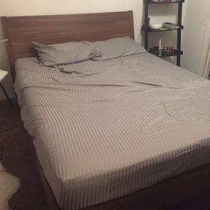 Ikea Queen Size Mattress And Wood Frame