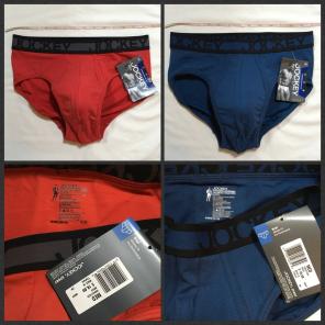 2x Jockey Briefs Bundle Red & Blue M