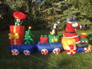 Inflatable Christmas Train