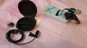 Lavalier lapel and mini microphone