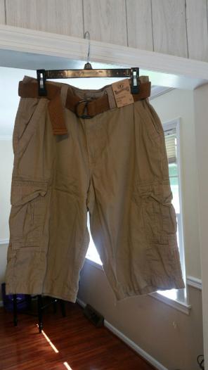 Men's Cargo Messenger Shorts sz 32