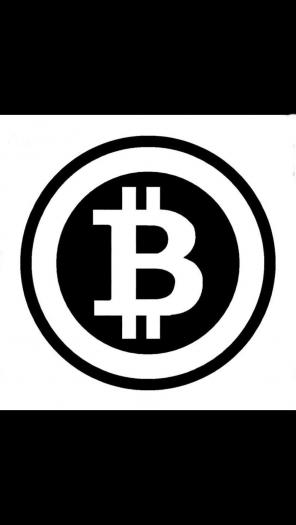 Bitcoin Vinyl Decal White