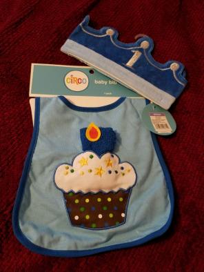 First Birthday bib and crown