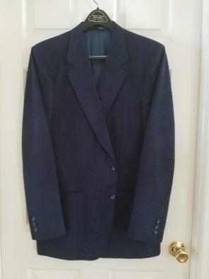 Men's Suede Suit Coat
