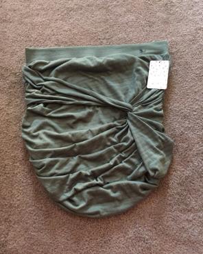 FREE PEOPLE TWISTFUL MINI SKIRT (Army)