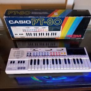 Rare 1980s white Casio PT-80