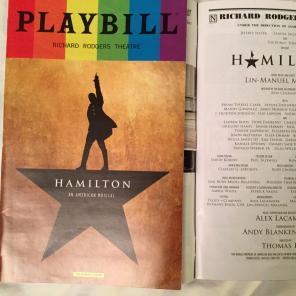 Hamilton 2017 gay pride playbill
