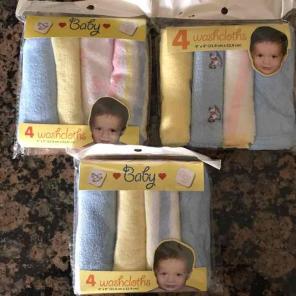 Baby washcloths