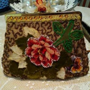 Vintage Jolles Original floral clutch