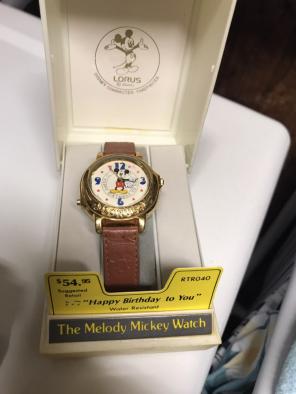Mickey Mouse Vintage Musical Watch