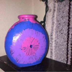 tie-dye vase