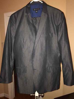 INC Men's Suit Flashy XL 44 Pants 36 Hot