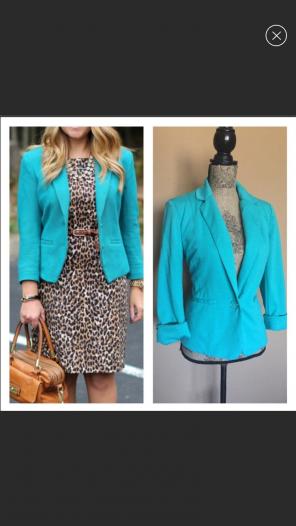 Teal Blazer