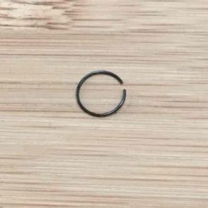 1 black nose ring hoop, 22g