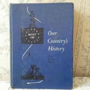 Vintage our countrys history school book