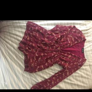 Maroon Floral Romper