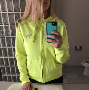 NWOT Victoria Secret Sequence Zip Up