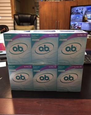 6 Boxes Of O.B. Tampons