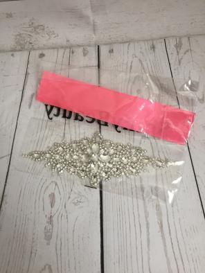 Rhinestone Wedding Dress Applique