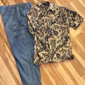 MENS SIZE 40 GEOFFREY BEANE CARGO JEANS
