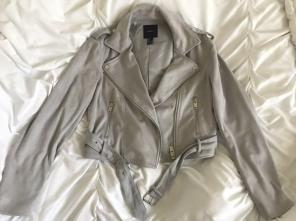 Light Gray Moto Jacket