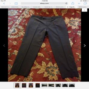 Hugo Boss Dark Brown Wool Dress Pants