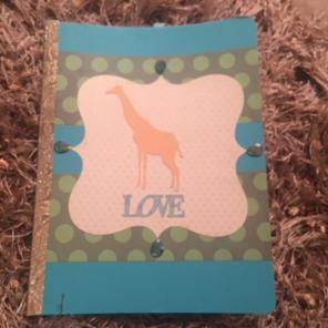 Giraffe love journal Notebook Dairy