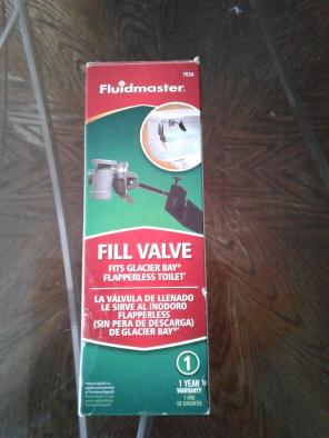 FLUIDMASTER FILL VALVE FLAPPERLESS TOILE