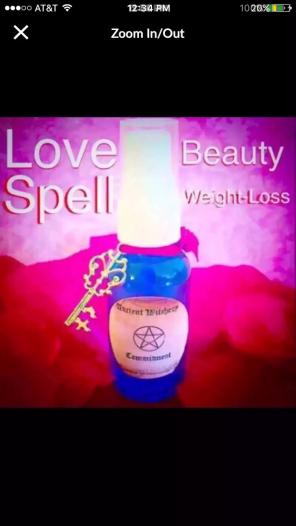 Love Beauty Weight Loss Spell Oil Mist